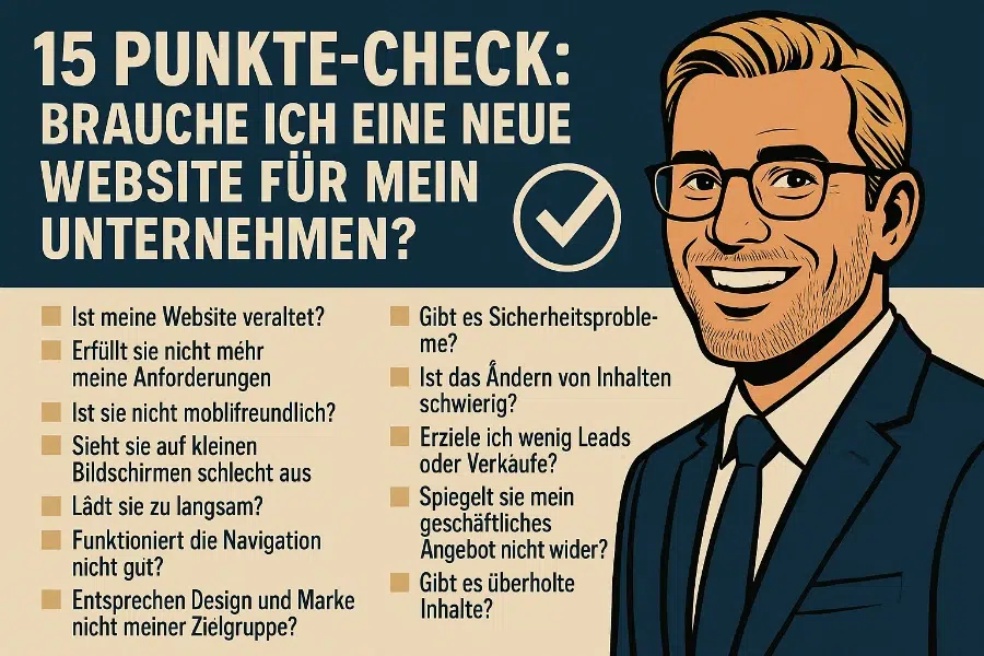 15 Punkte Checkliste- Brauche ich eine neue Webseite für mein Geschäft?