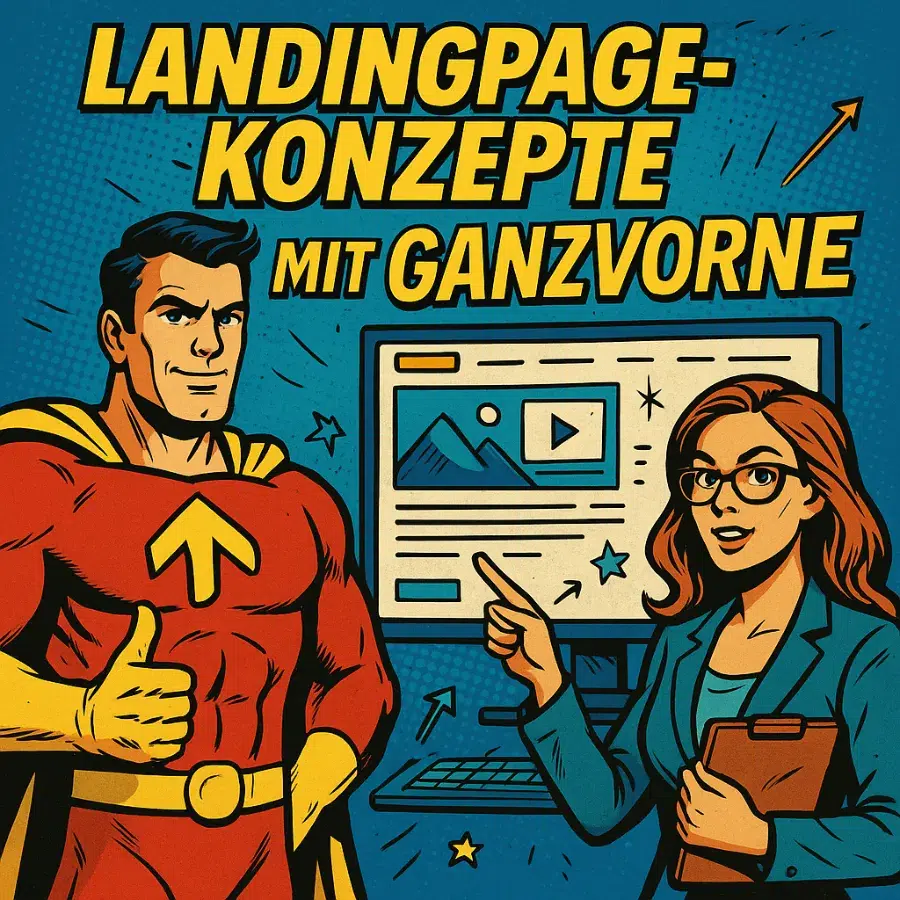 Landingpage-Konzepte mit ganzVORNE Online Marketing München