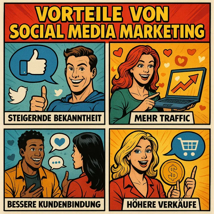 Social Media Marketing München - Vorteile Social Media Marketing - ganzVORNE München