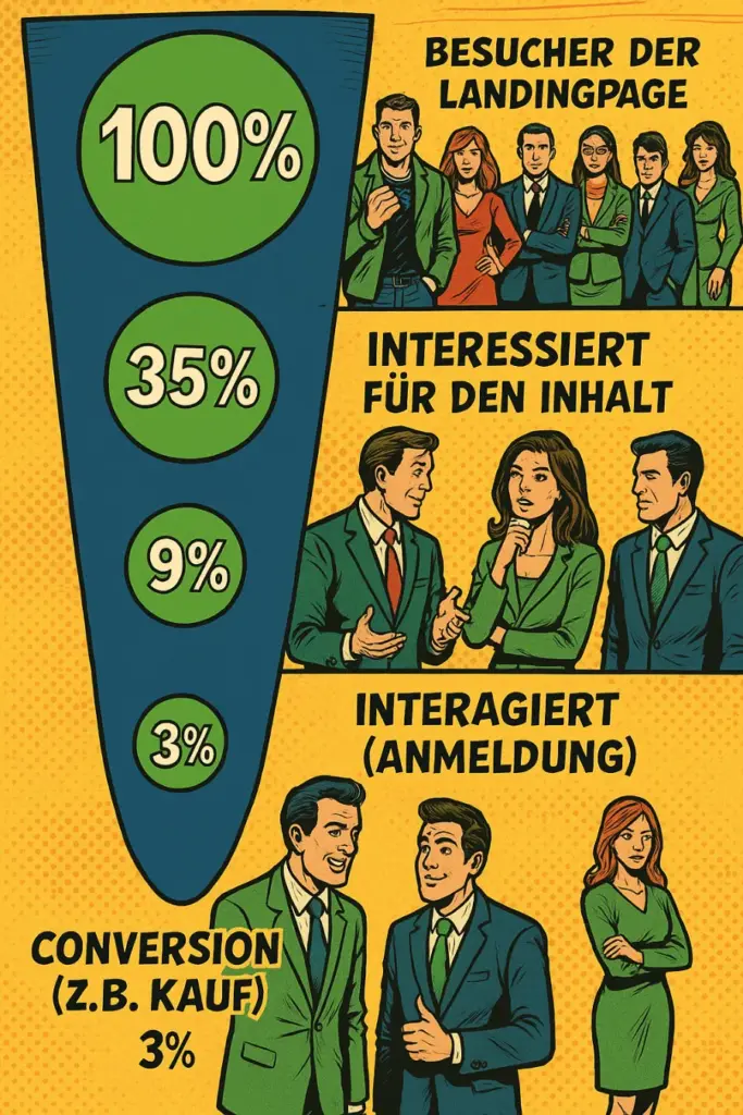 Erklärung Landingpages mit ganzVORNE Online Marketing München