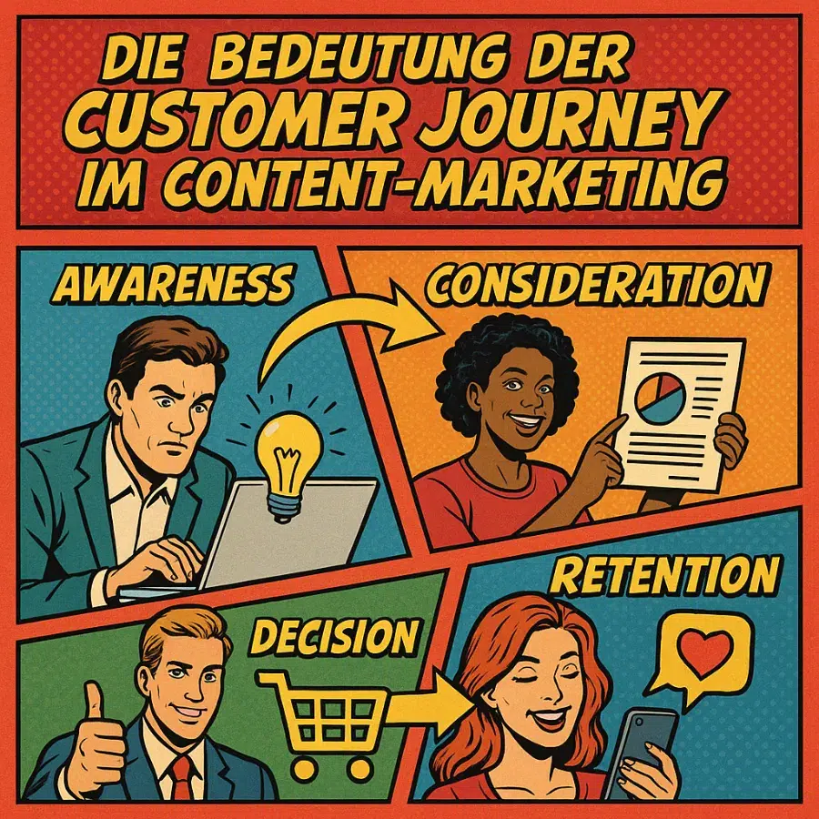 Customer Journey Content-Marketing Strategie - ganzVORNE München Online Marketing