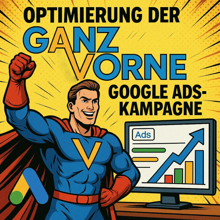 Optimierung der Google Ads-Kampagne mit ganzVORNE München